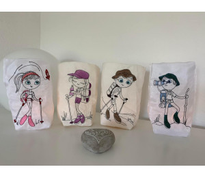 Stickdatei - Wandern Swirly Girls & Boys 6